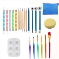 Mandala Dotting Tools Set Painting Tool Kits Brushes Paint Tray for Painting Rocks Coloring Drawing and Drafting Art Supplies