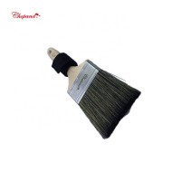 professional 100% high quality solid round taper filament laser engraved beech wood handle flat paint brush manufa