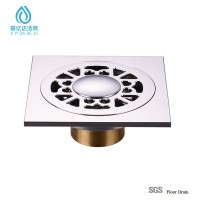 Plastic Tee Pipe Square Shape Brass Durable Floor Drain for Washing Machine